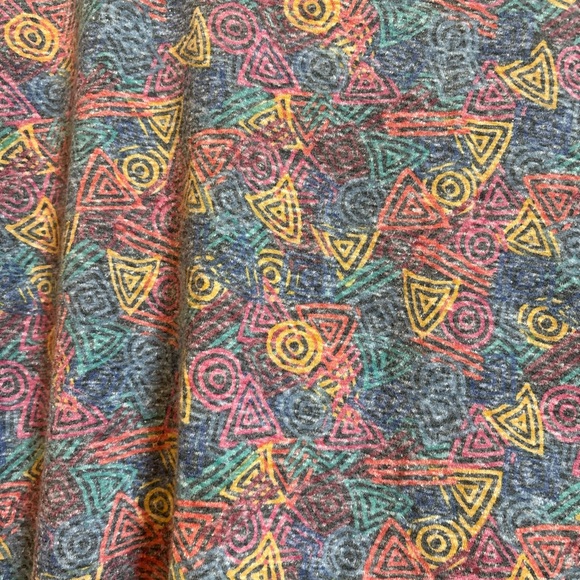LuLaRoe Randy Multicolor Geometric Pattern Top - Picture 3 of 5
